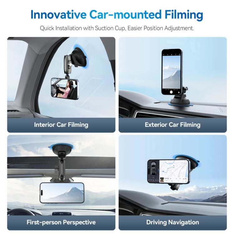 Magnetic Car Phone Holder — 360° Rotation, Strong Suction Mount