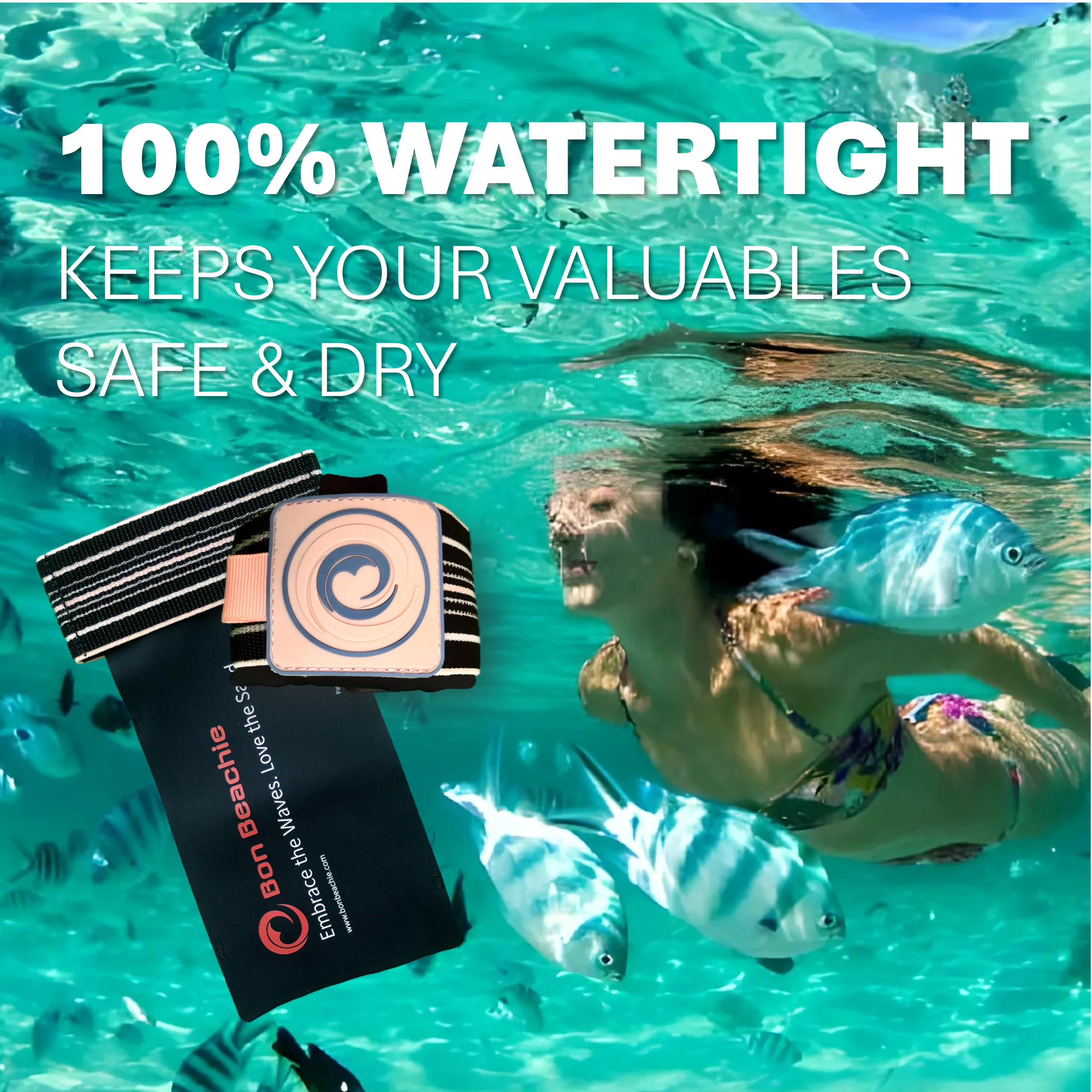 Waterproof Wristband Phone Pouch — Running, Swimming & Travel