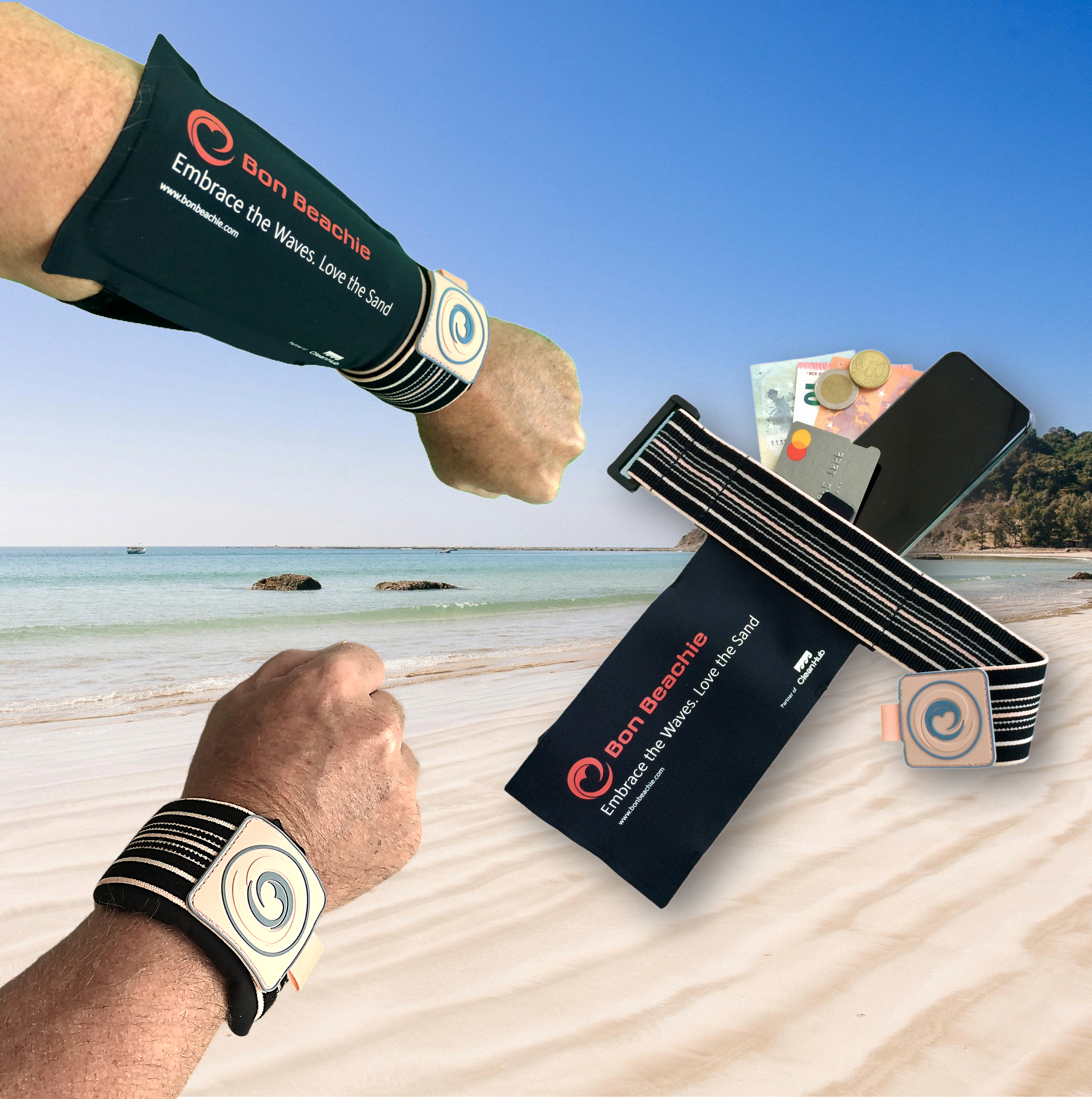 Waterproof Wristband Phone Pouch — Running, Swimming & Travel
